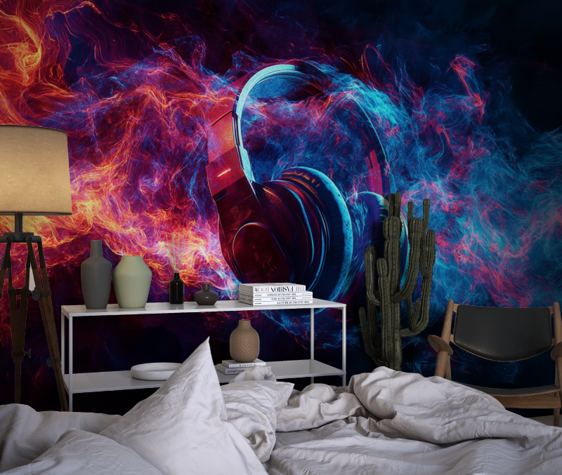 Papier peint energie chambre dado1