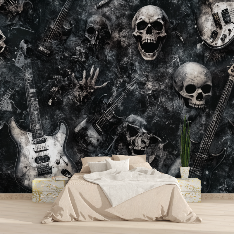 Papier peint metal musique 1815