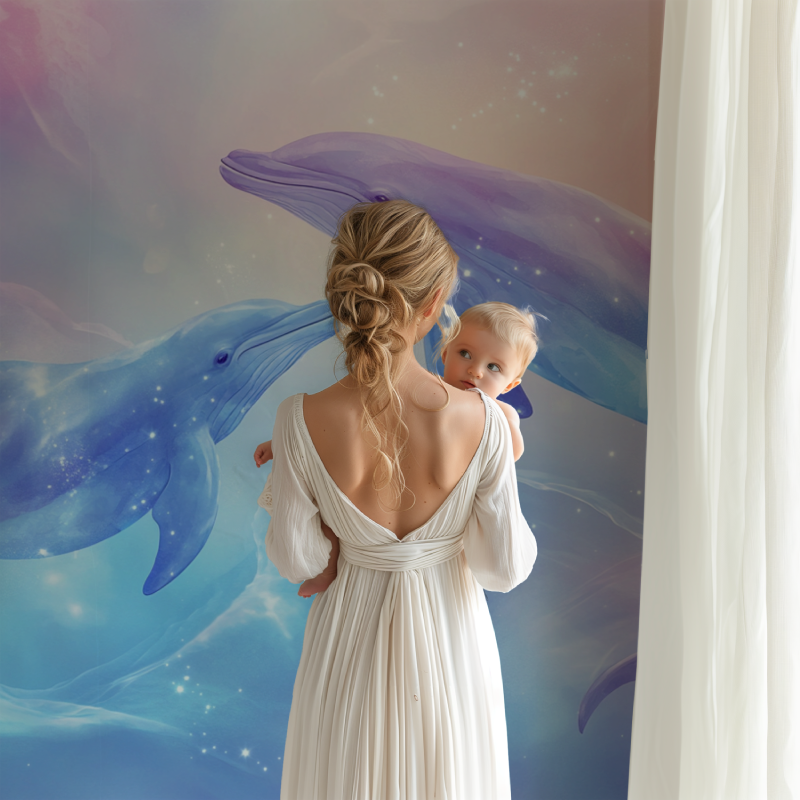 Papier peint animaux marins bb123