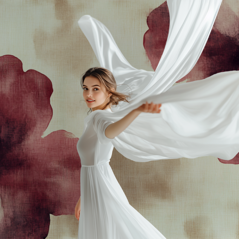 Papier peint fleur bordeaux modele