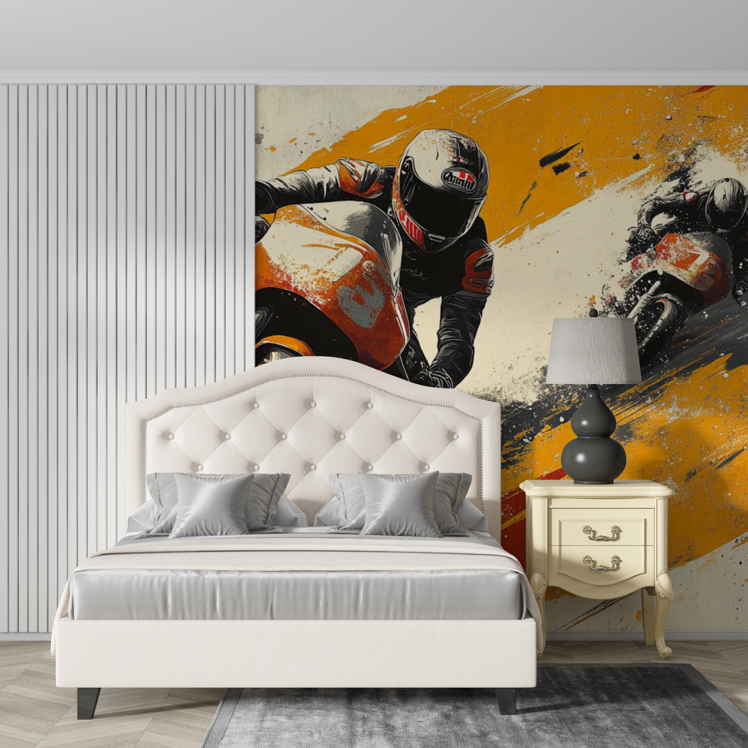 Papier peint xxl moto design