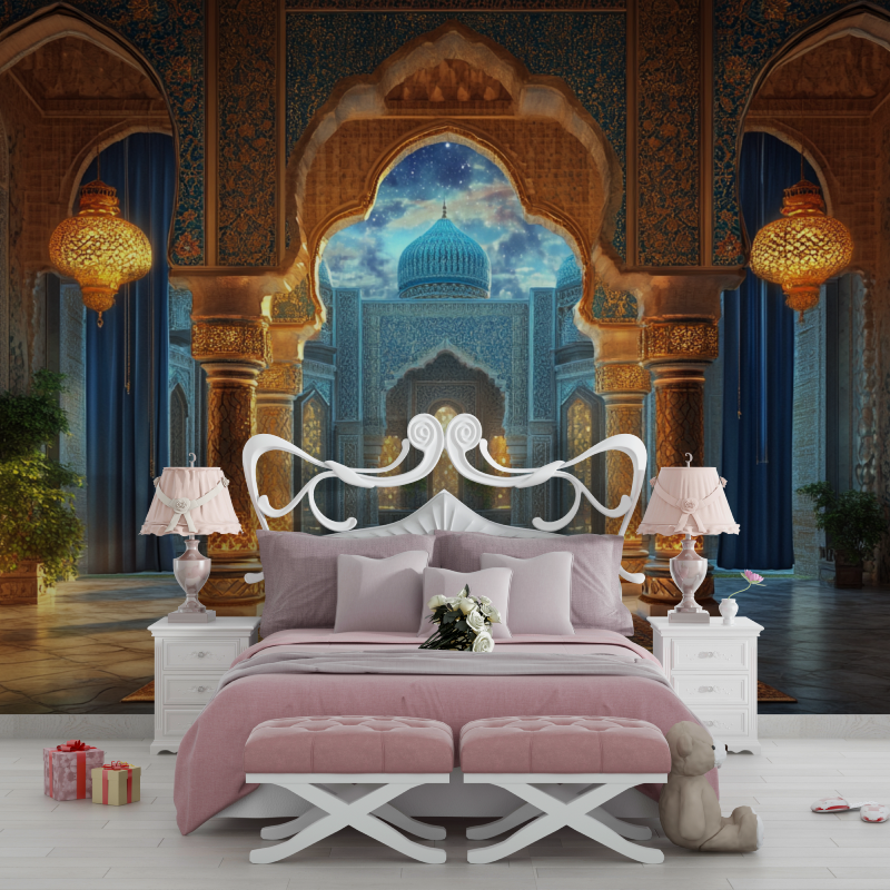 Papier peint classique palais oriental chambre filles