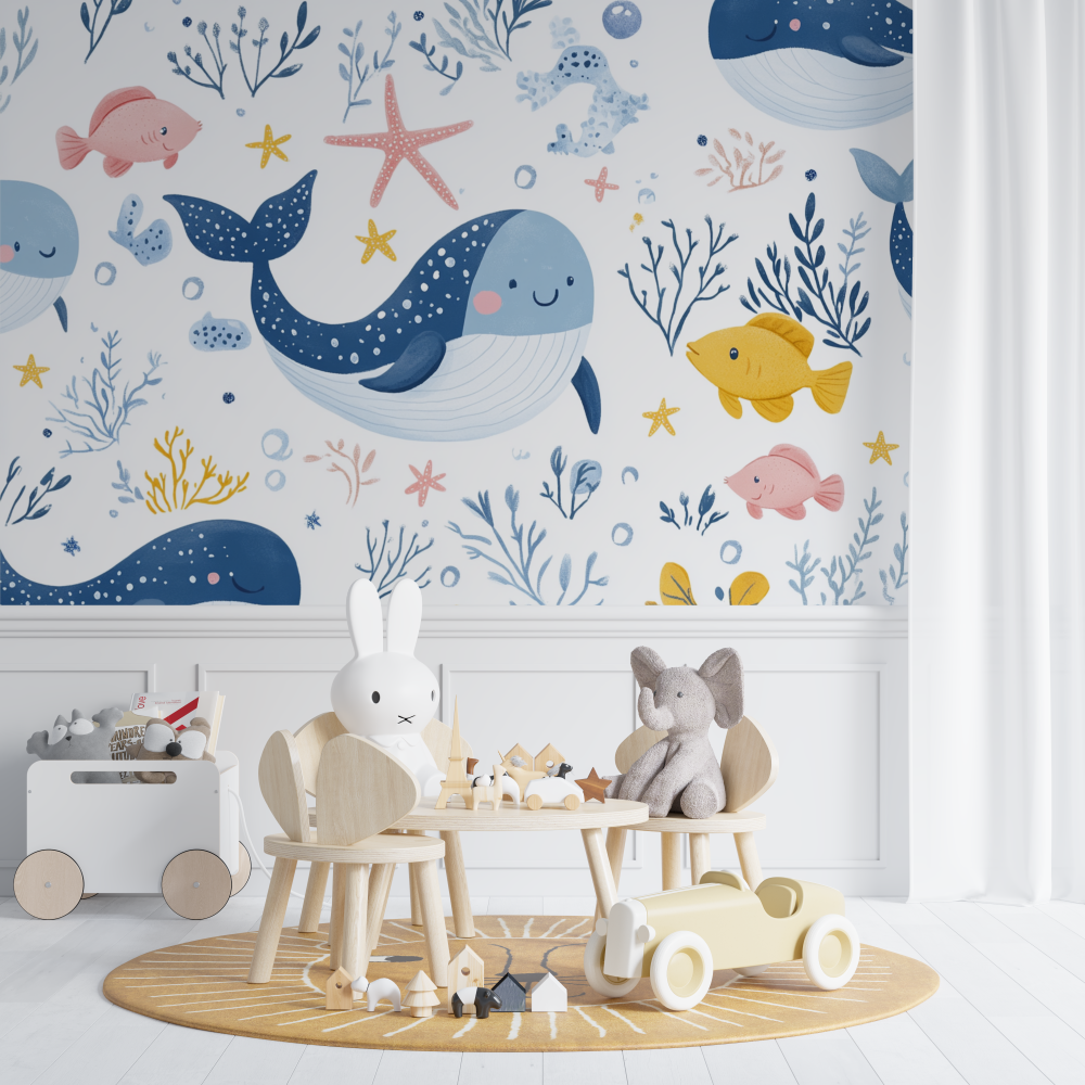 Papier peint marin ocean bebe chambre de bebe