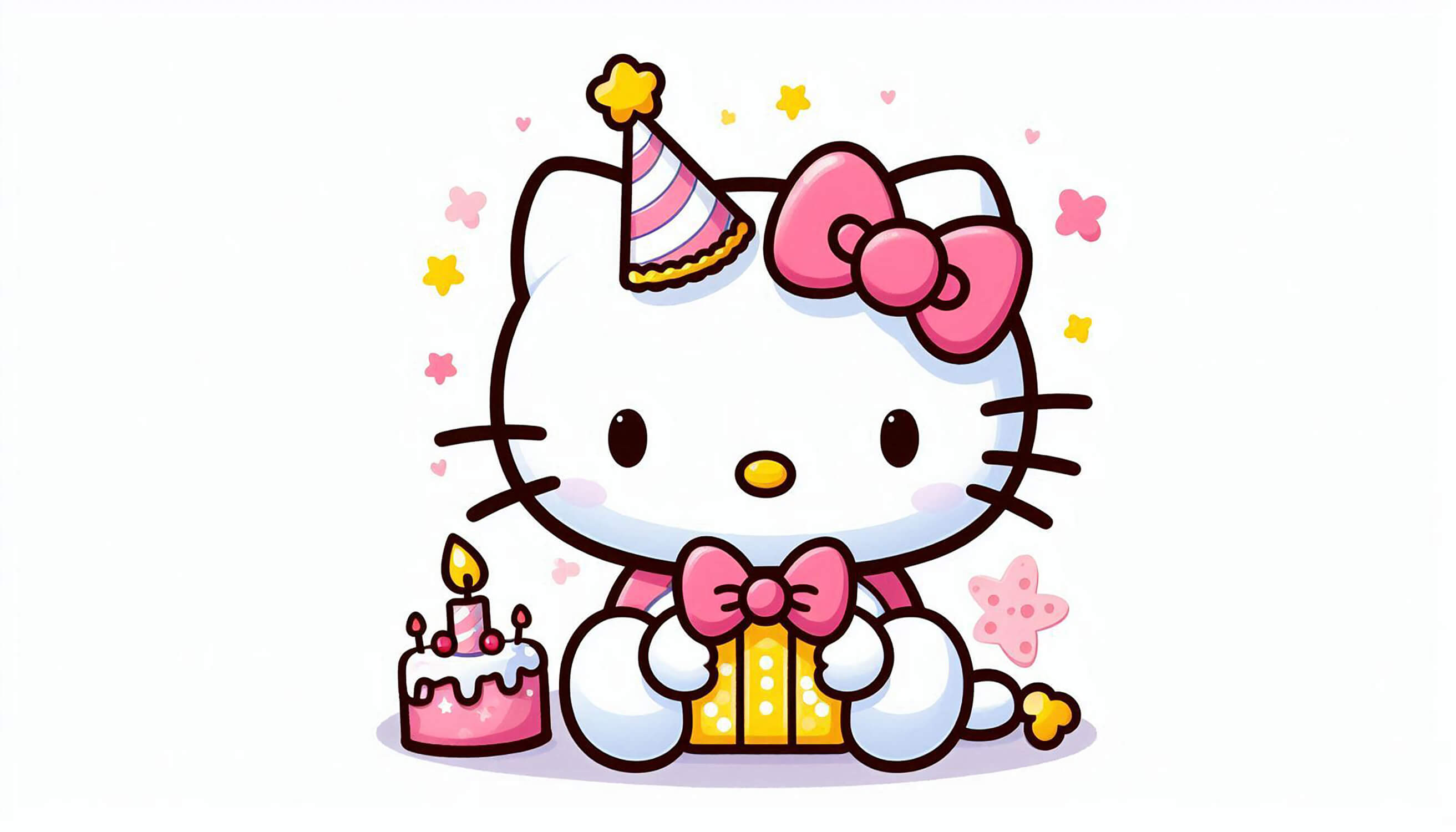 Papier Peint Hello Kitty Illustration