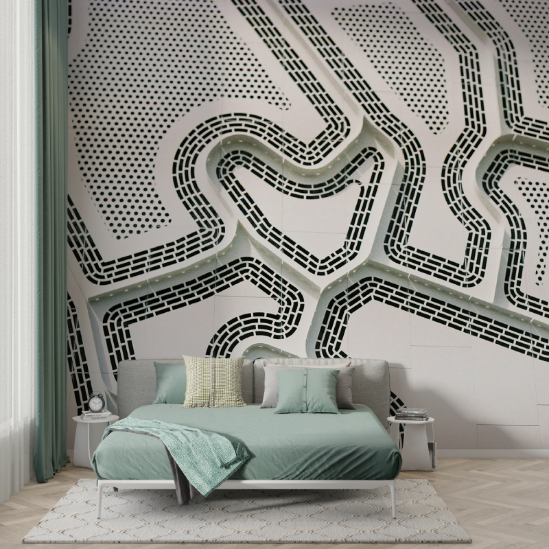 Papier peint circuit voiture murs