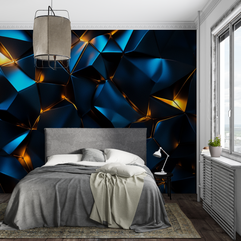 Papier peint effet neon xxl piece ados