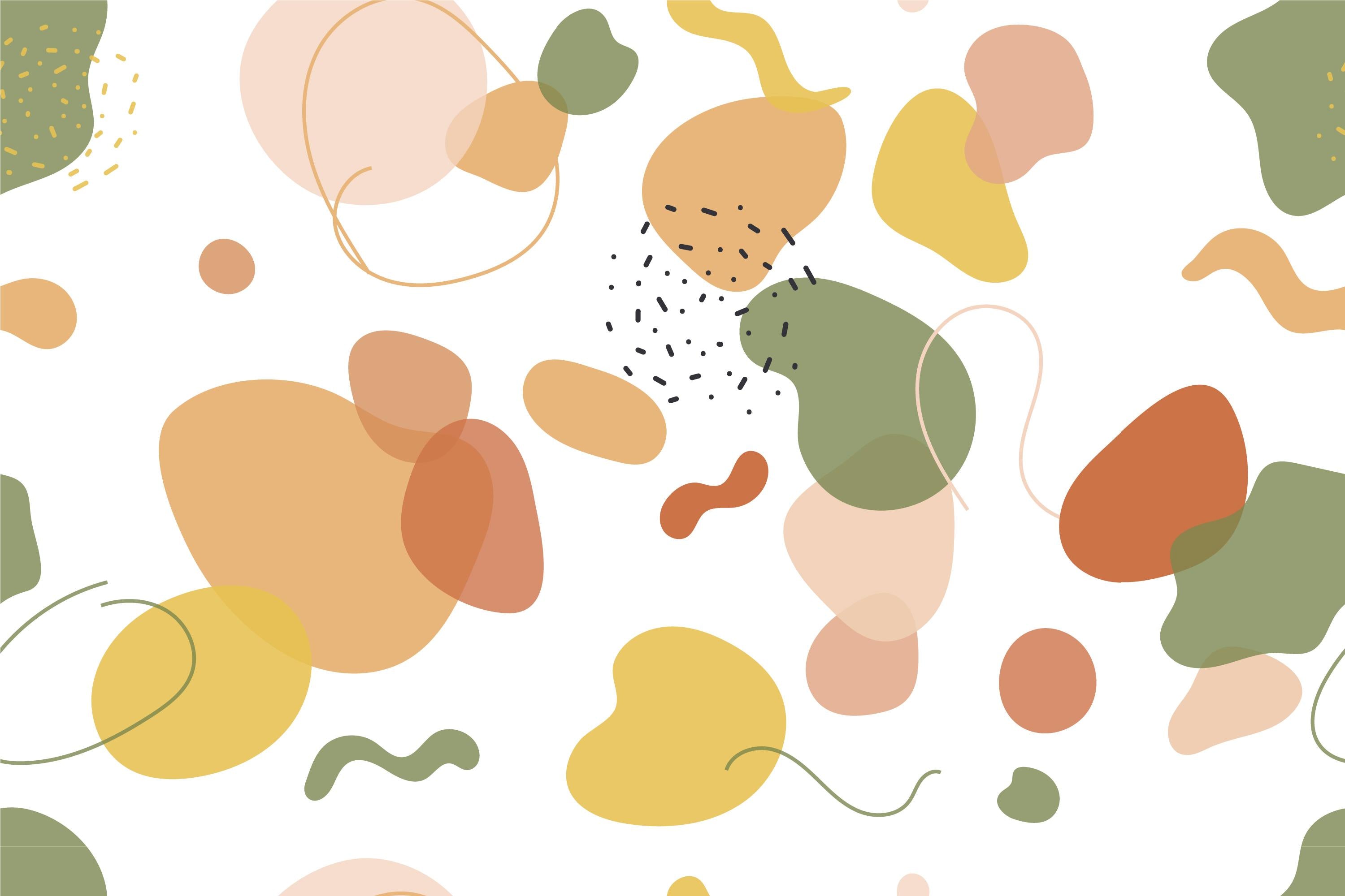 Papier peint bébé formes abstraites