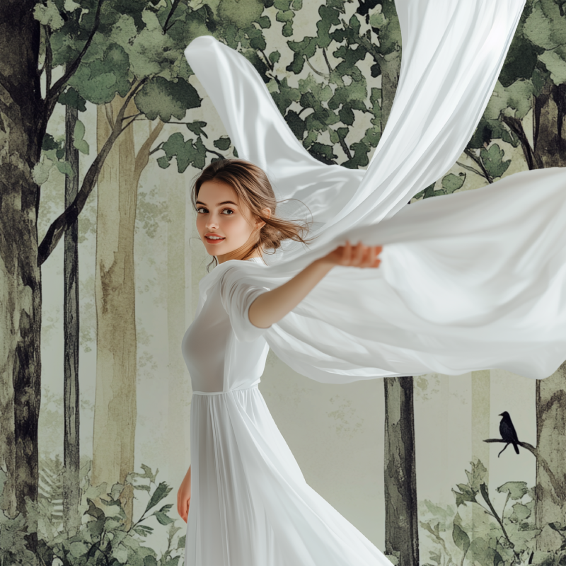 Papier peint arbre hibou modele