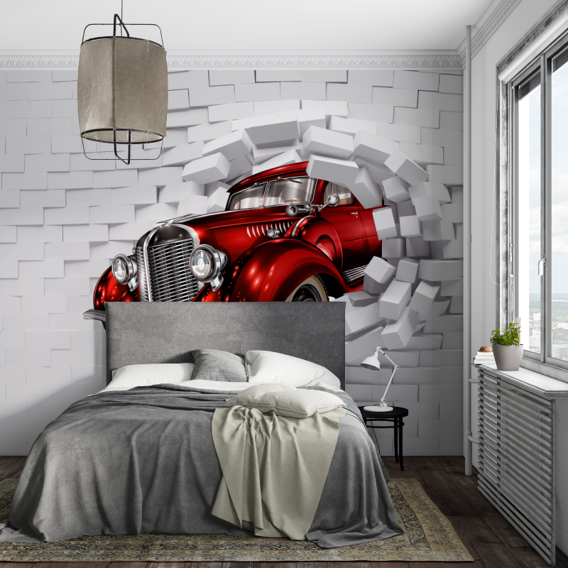 Papier peint xxl voiture piece ados