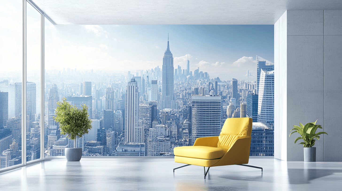 Papier Peint Trompe L'oeil Ville