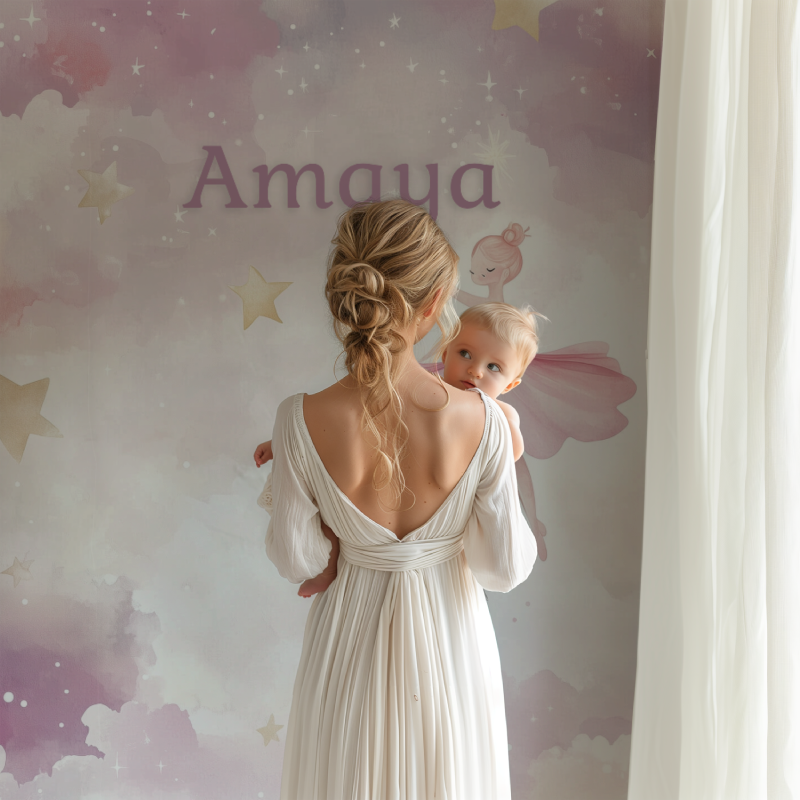 Papier peint prenom danceuse bb123