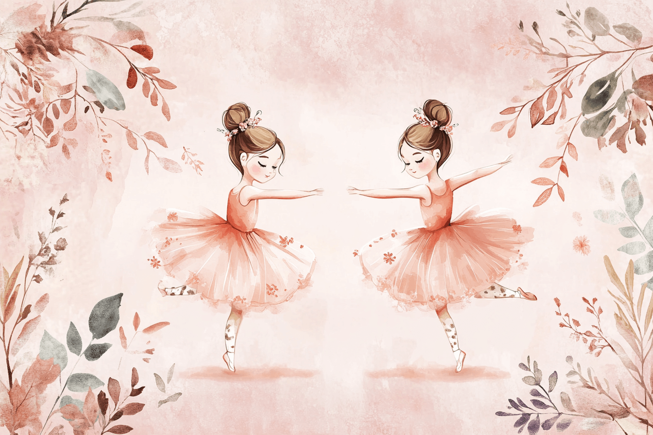 Papier Peint Princesse Duo Ballerine