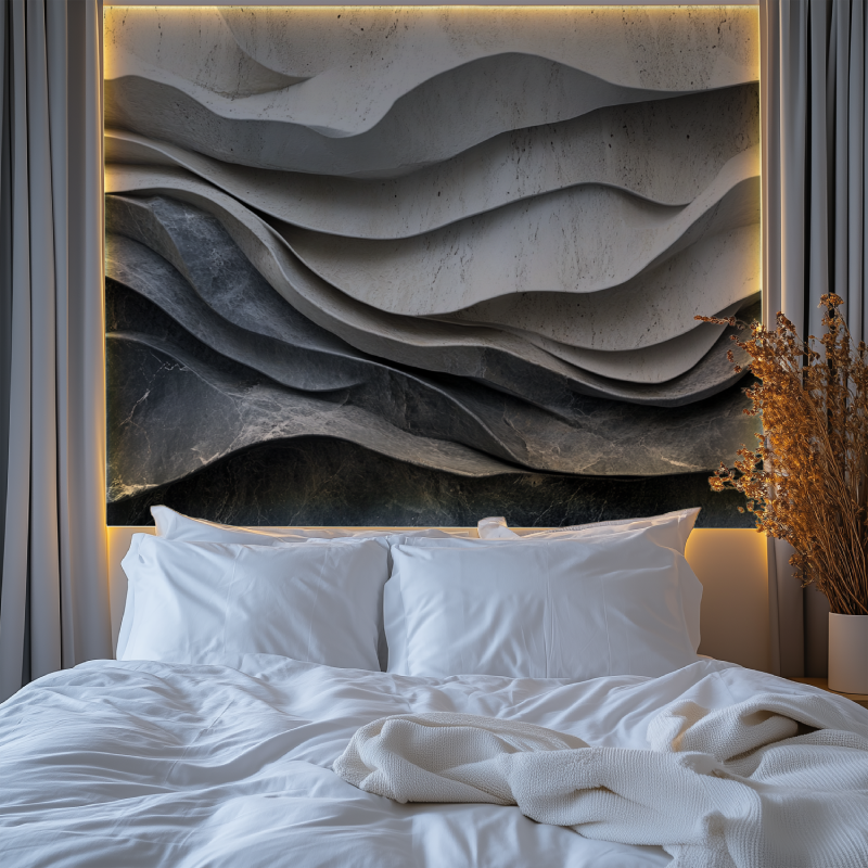 Papier peint trompe loeil salon chambre tendanc