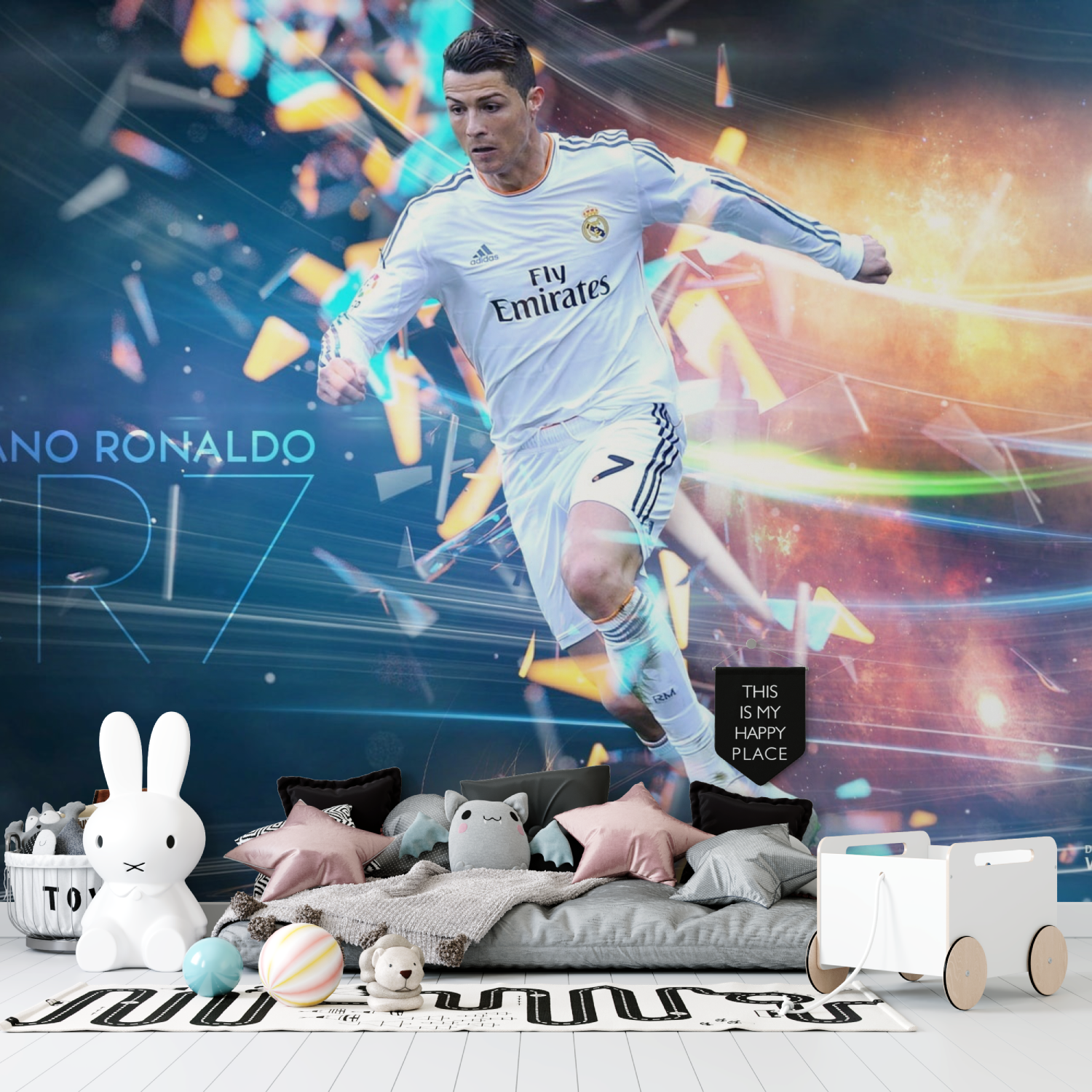 Papier peint cristiano ronaldo tapisserie garcon