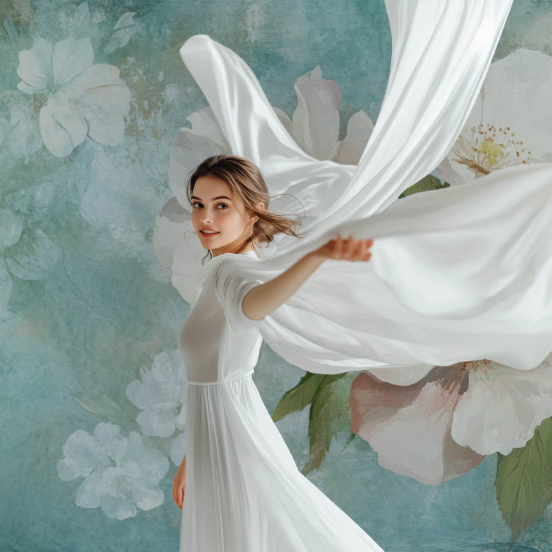 Papier peint fleur chambre modele