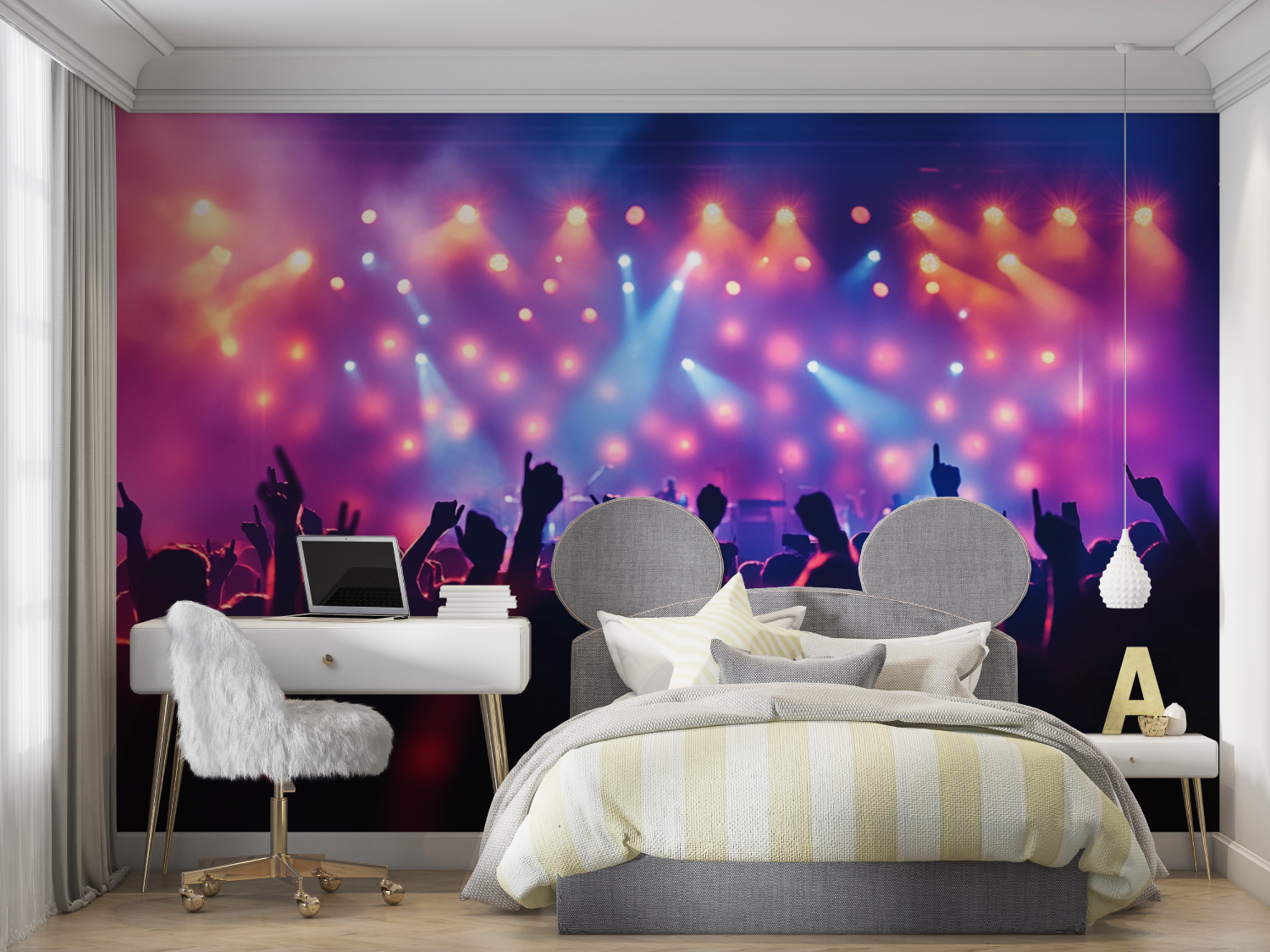 Papier peint decor musique mur chambre panoramique