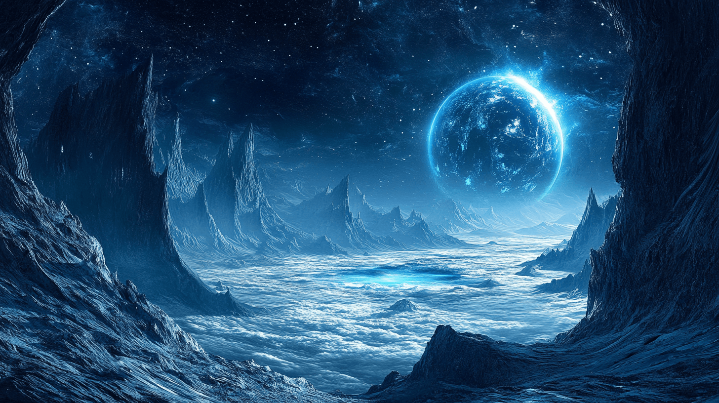 Papier Peint Vaisseau Spatial Avec Vue Sur Une Planète