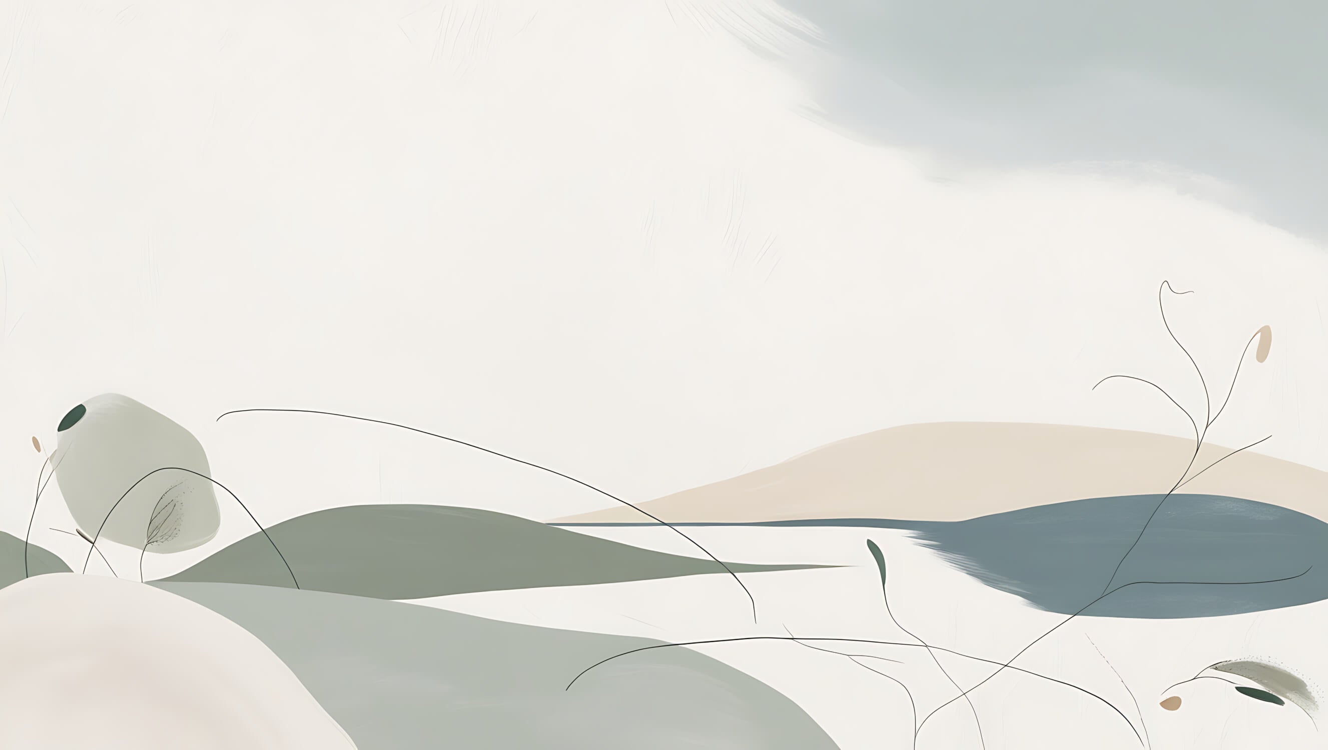 Papier Peint Aquarelle Minimaliste Abstrait