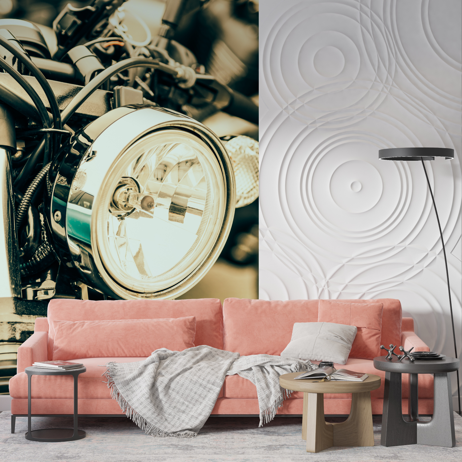 Papier peint moto harley davidson mur