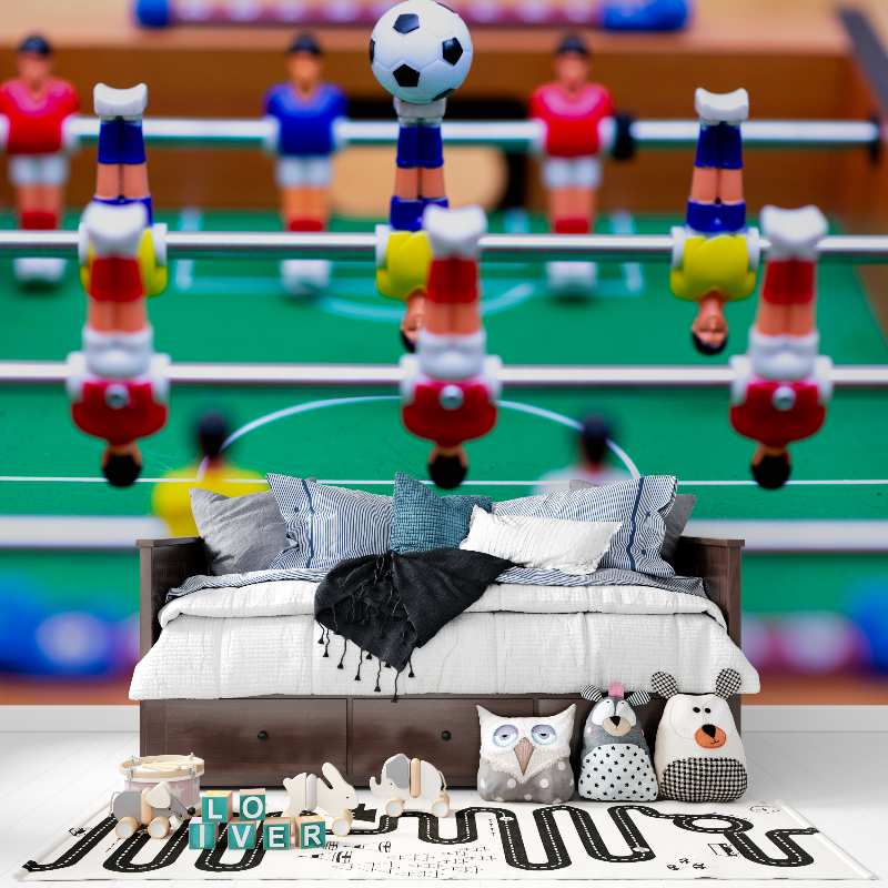 Papier peint baby foot tapisserie pour ado