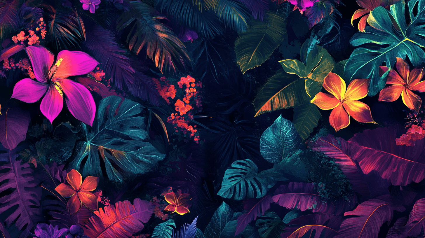 Papier Peint Fleur Jungle