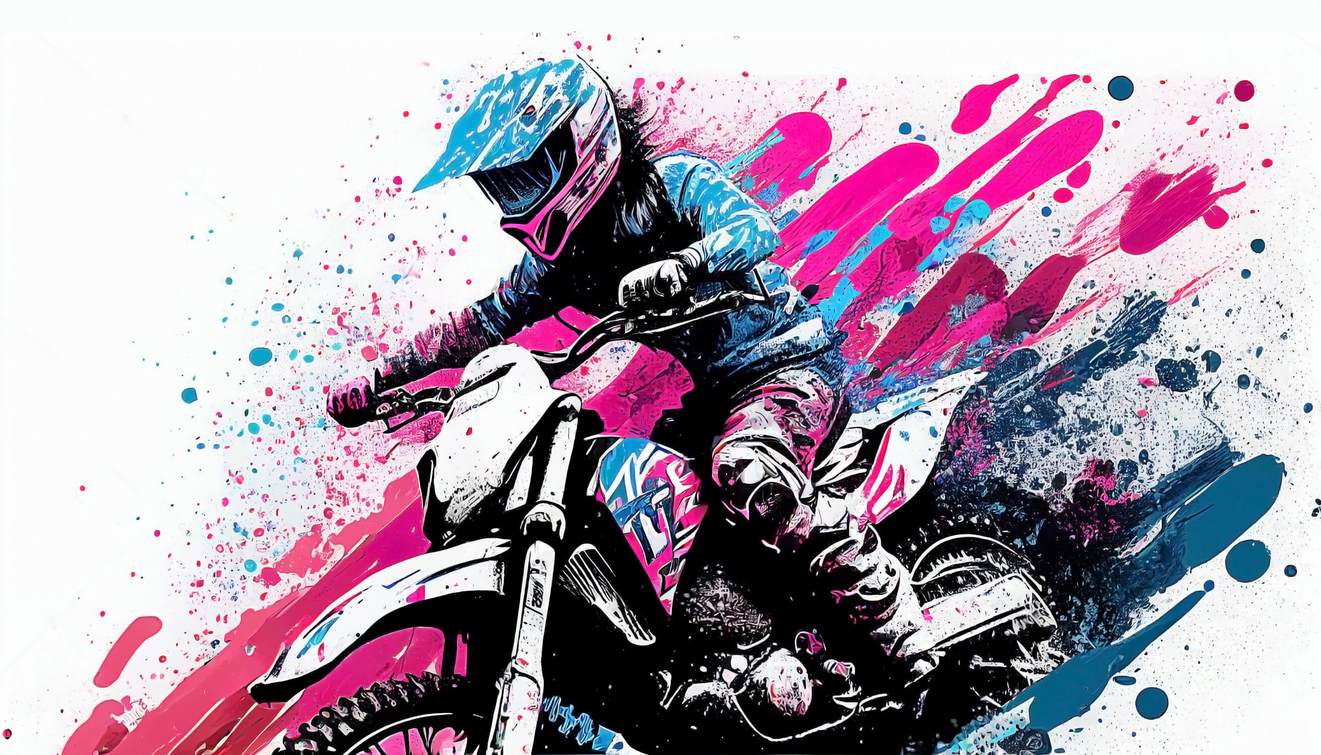 Papier Peint Graffiti Motocross Fille