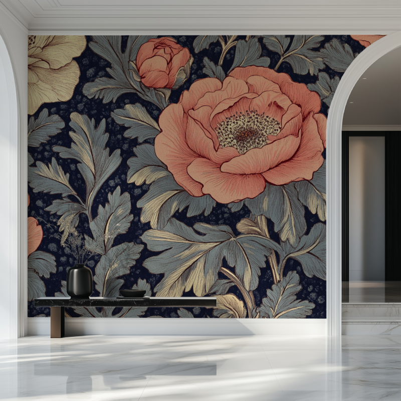 Papier peint vintage vintage salon beau