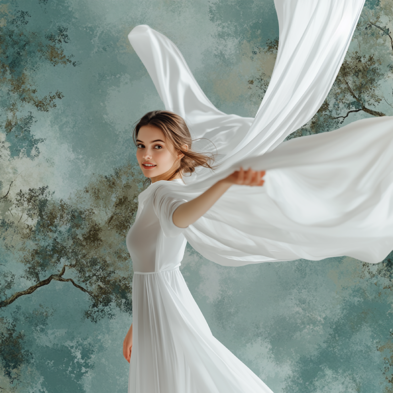 Papier peint arbre stylise modele