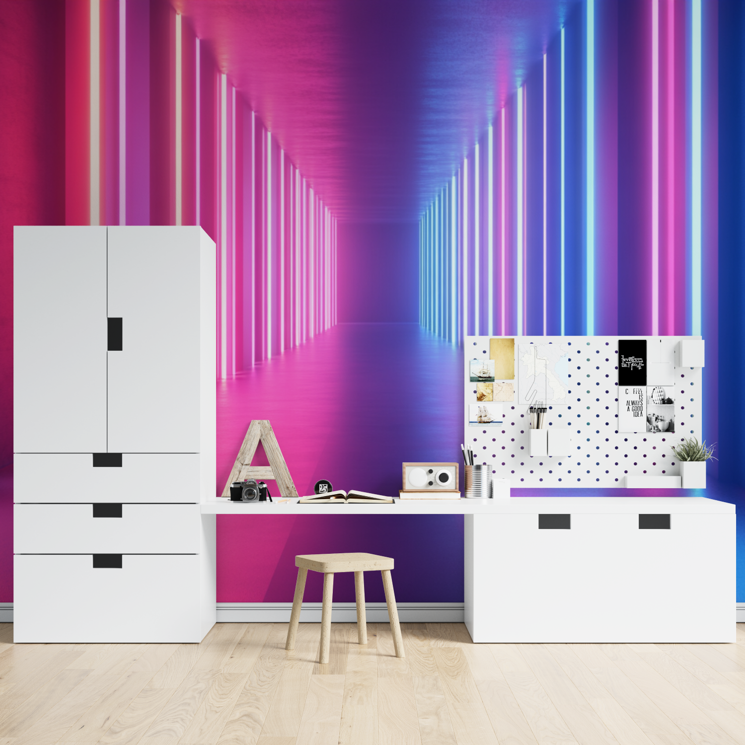 Papier peint boite de nuit tapisserie spiderman