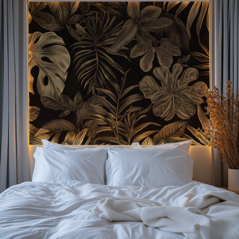 Papier peint vintage jungle chambre premium
