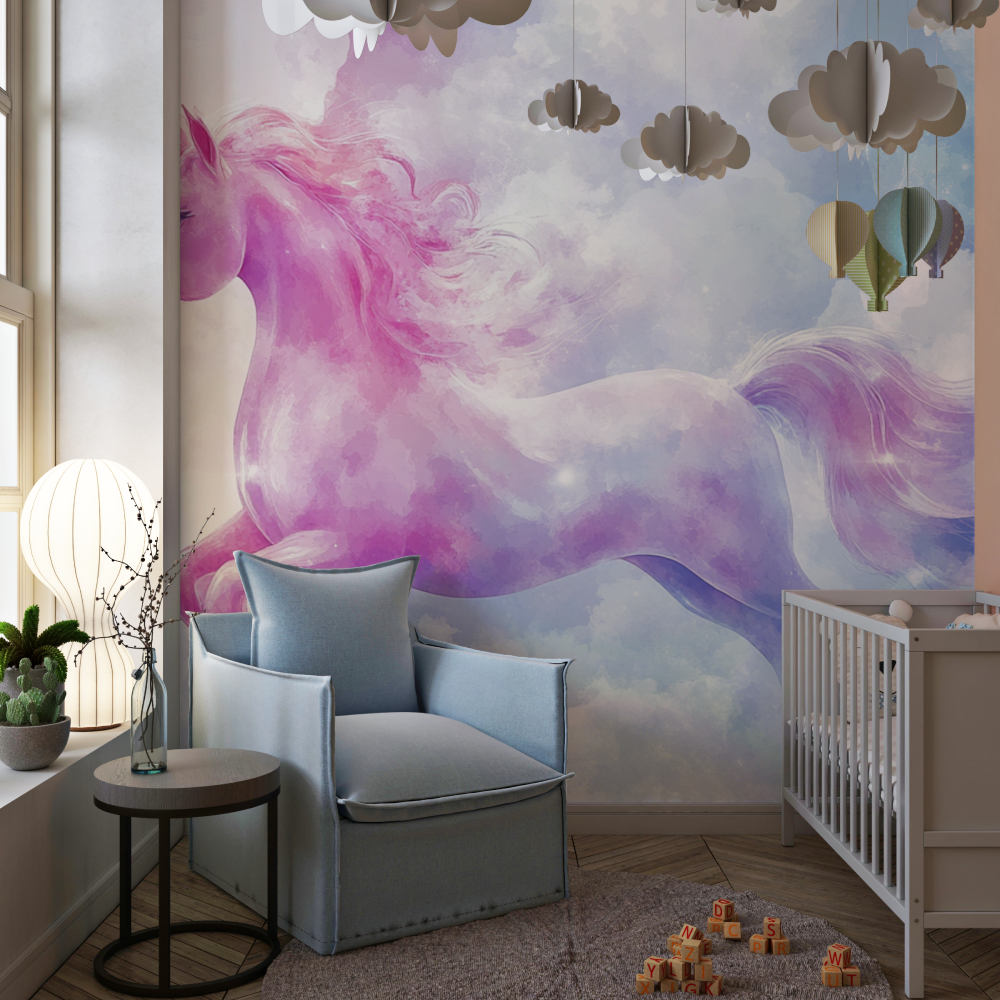 Papier peint decoration chambre...e magique chambre de fille