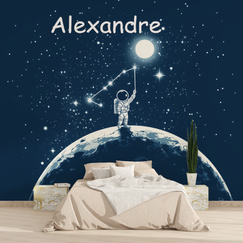 Papier peint prenom garcon astronaute 1815