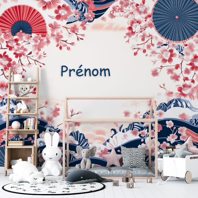 Papier peint prenom cerisier japonais 12