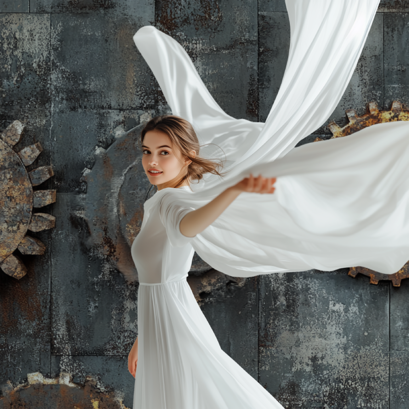 Papier peint vintage usine modele