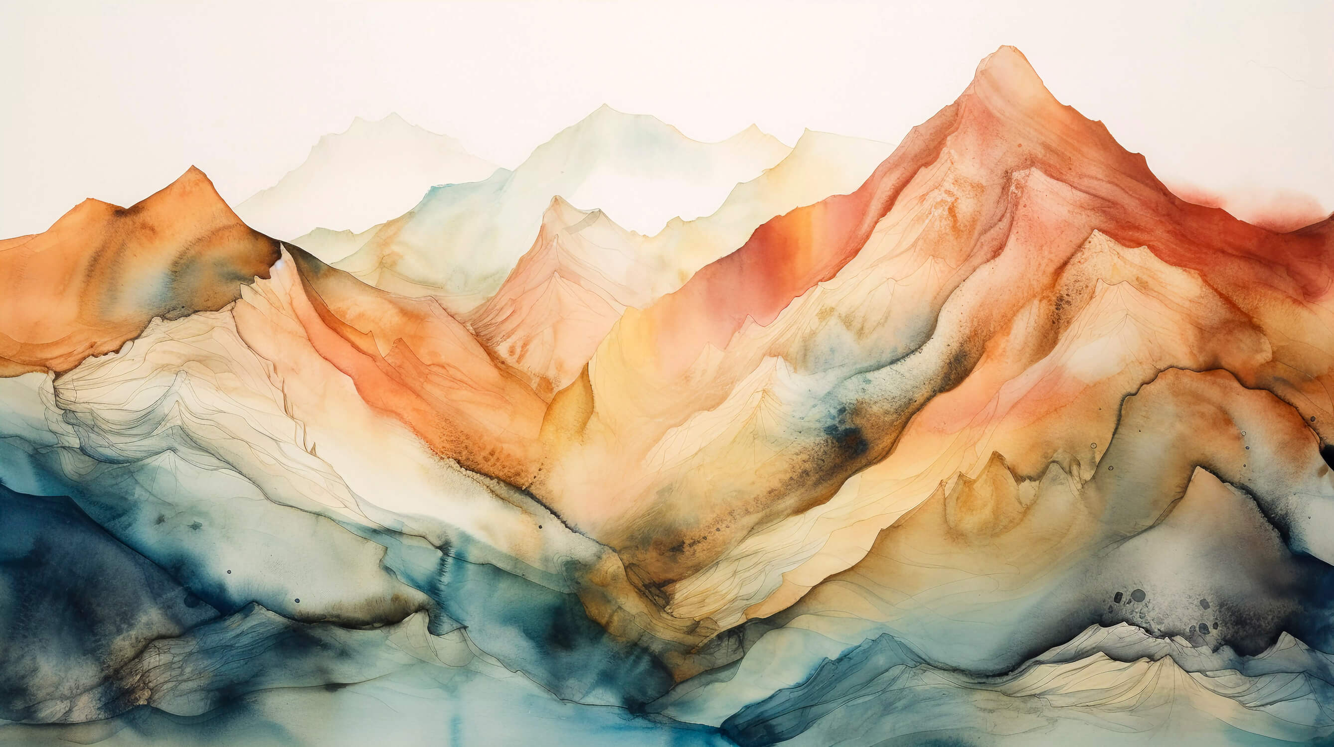 Papier Peint Aquarelle Pastel Douce