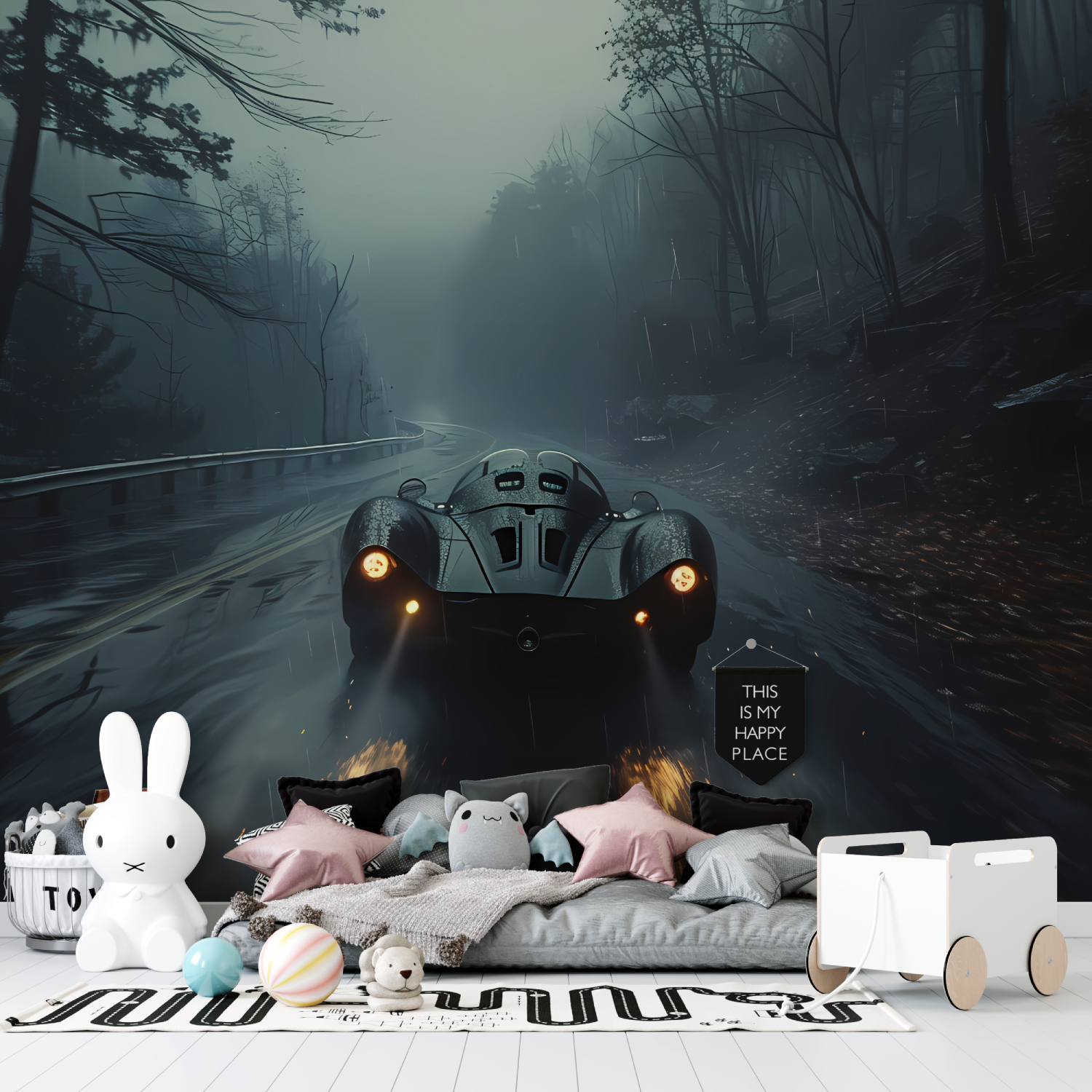 Papier peint voiture tuning adulte tapisserie garcon