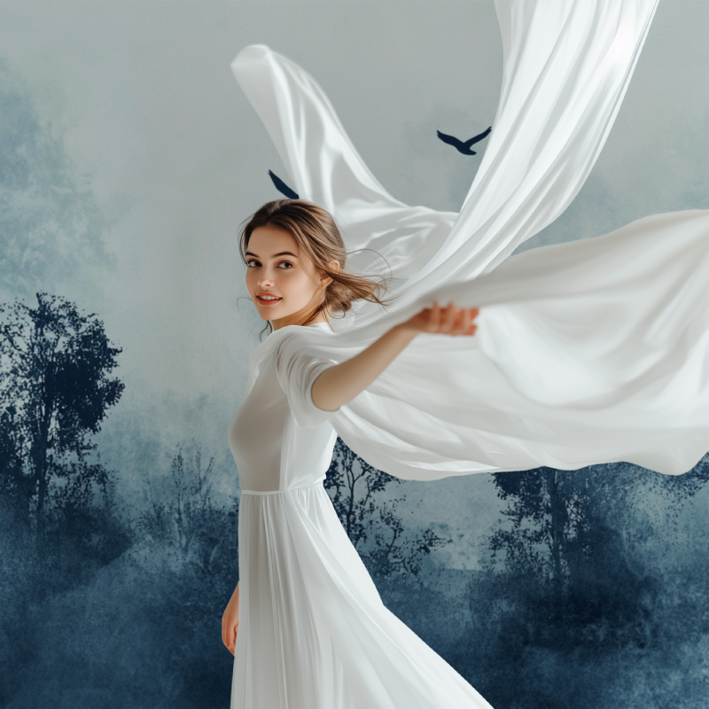 Papier peint arbre oiseau modele