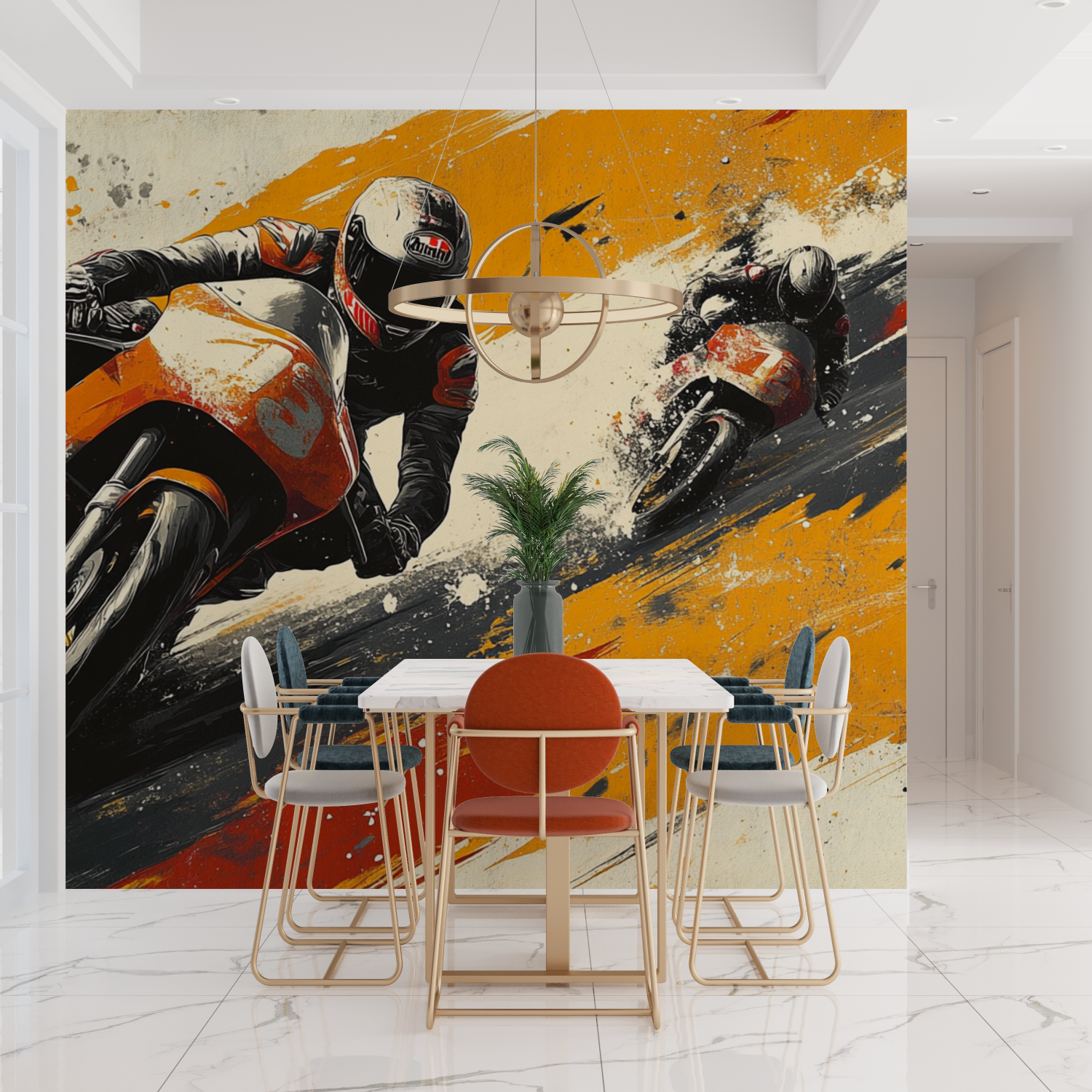 Papier peint xxl moto tendances