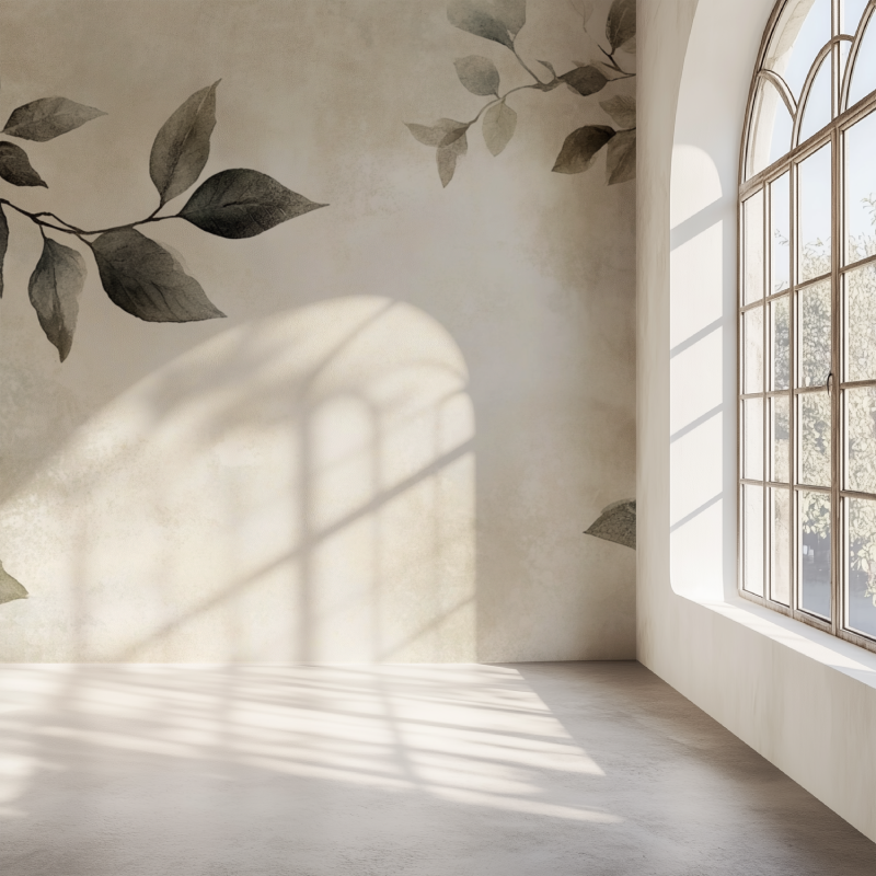 Papier peint arbre genealogique mur simple