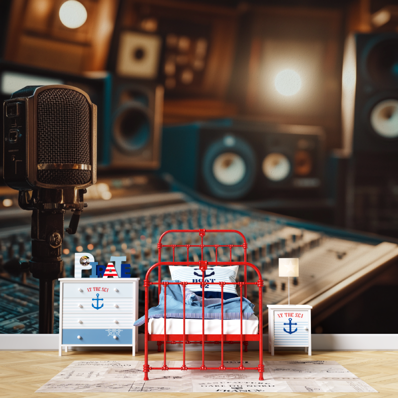 Papier peint studio musique garcon567