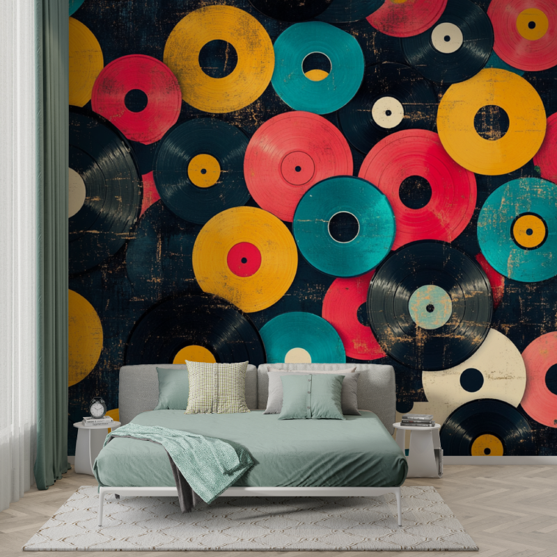 Papier peint vinyles retro garcon123