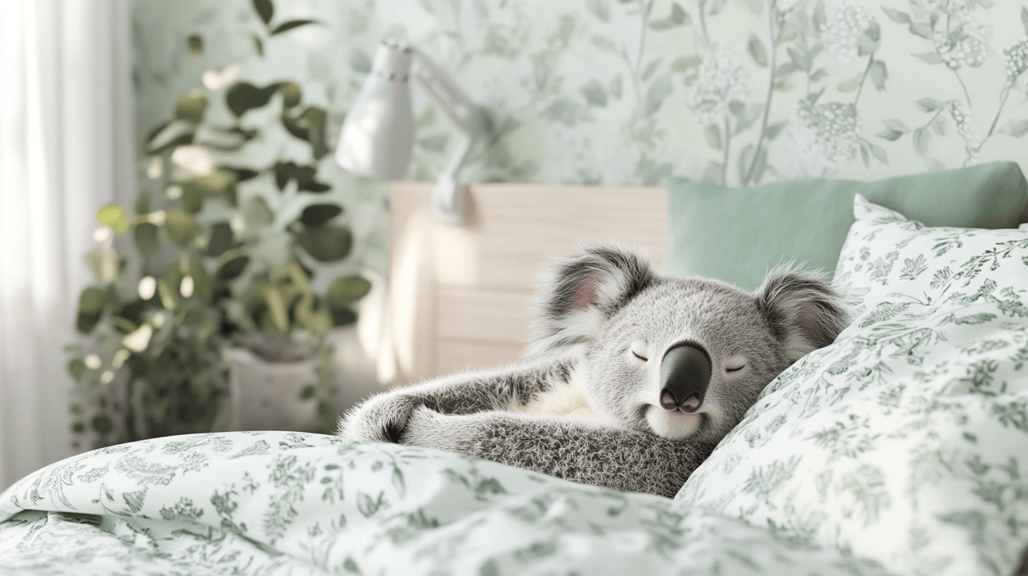 Papier Peint Koala Endormi Sur Un Coussin