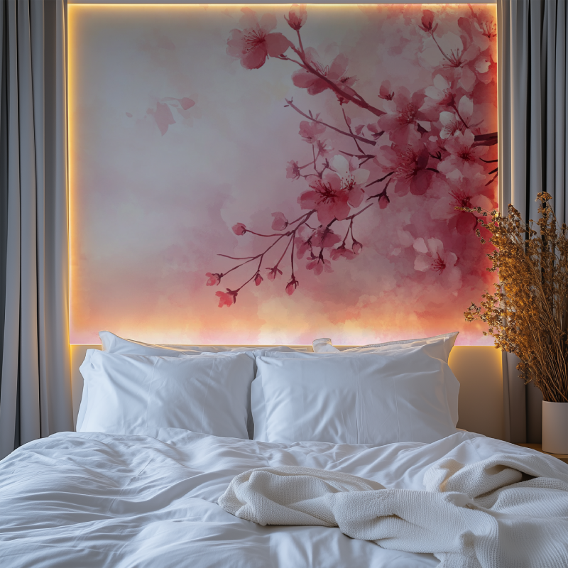 Papier peint arbre japonais chambre premium