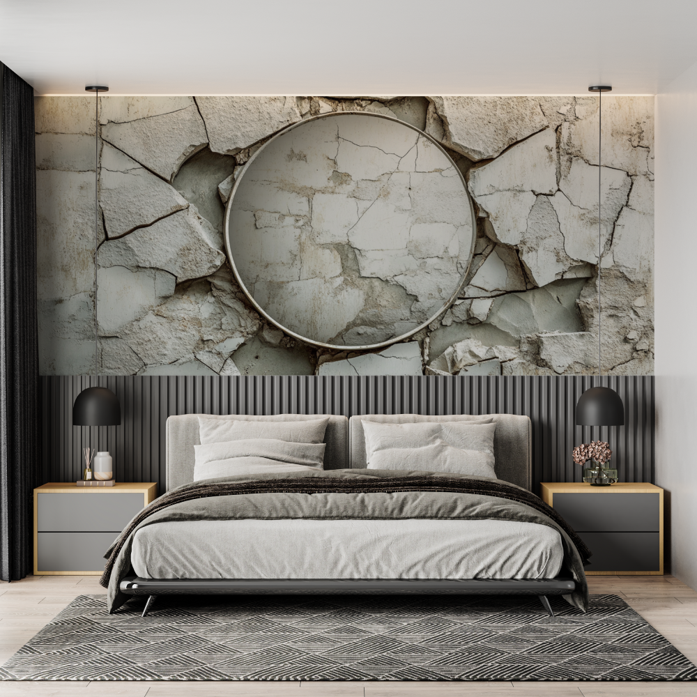 Papier peint trompe loeil pour ...te chambre adulte tendance