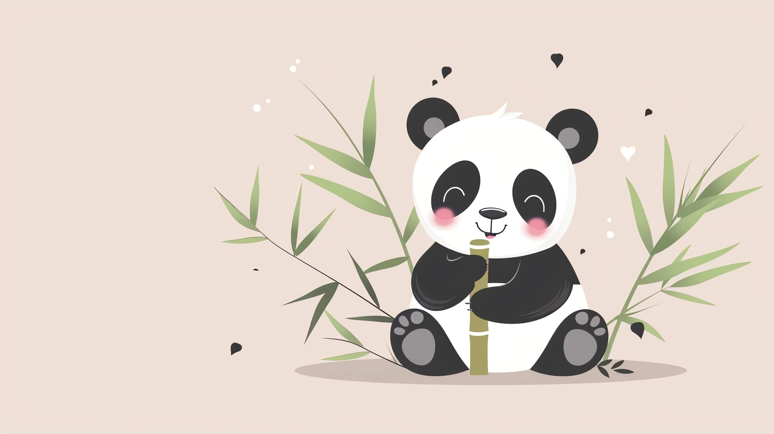 Pastel Panda Illustration