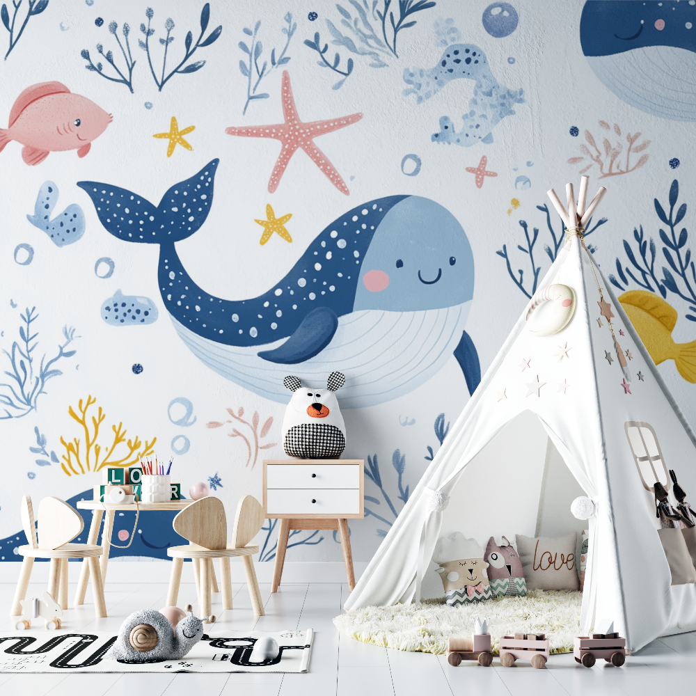 Papier peint marin ocean bebe chambre bebe