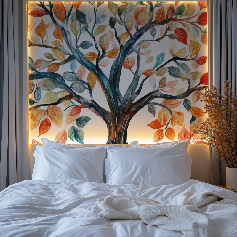 Papier peint arbre genealogique chambre premium