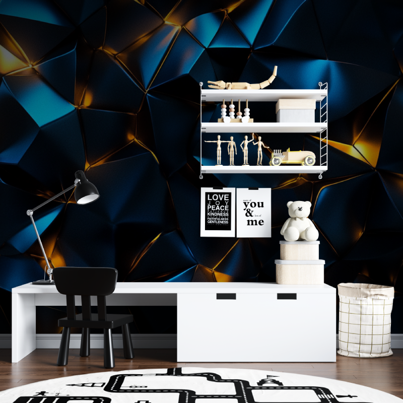 Papier peint effet neon xxl tapisserie chambre ados