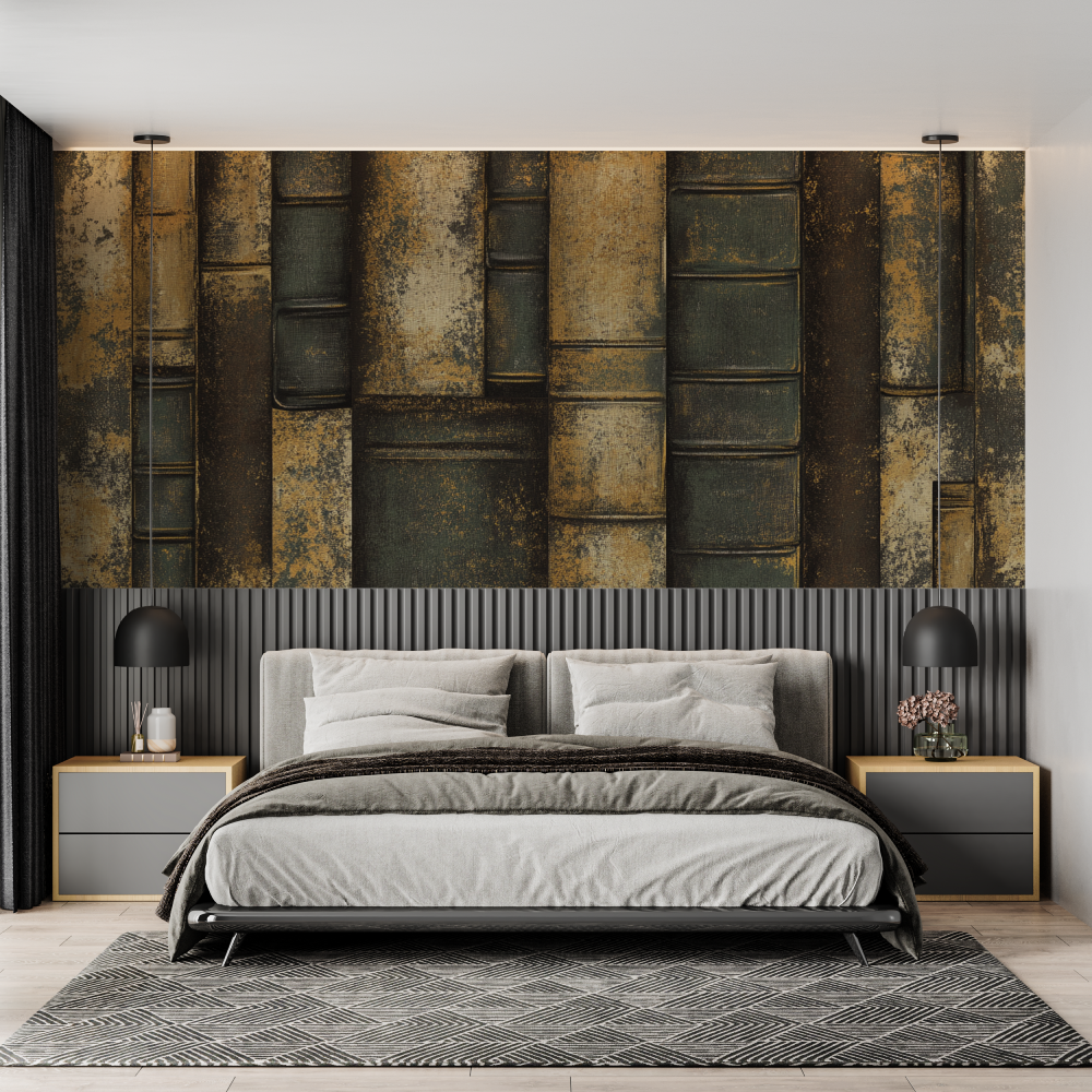 Papier peint trompe loeil original chambre adulte tendance