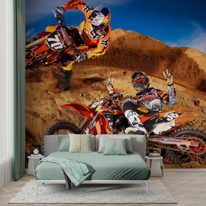 Papier peint avec moto ktm garcon123